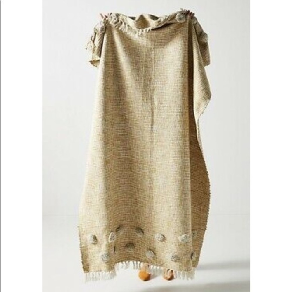 Anthropologie- Tufted Emilia Throw Blanket